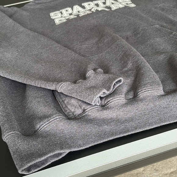 Grey Spartan Hoodie | Grey Spartan Strong Hoodie - Picture 3 of 8